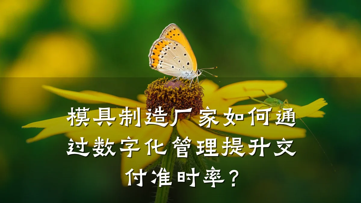 模具制造厂家如何通过数字化管理提升交付准时率?