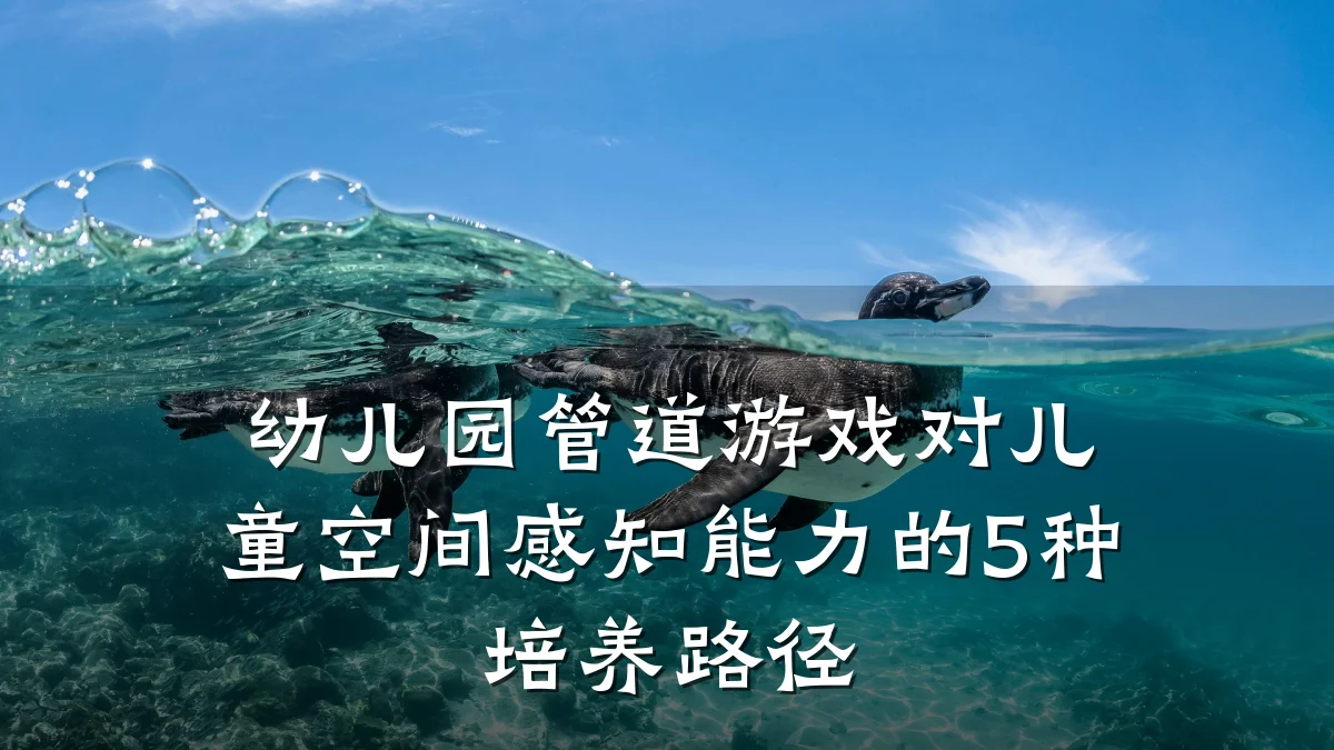 幼儿园管道游戏对儿童空间感知能力的5种培养路径