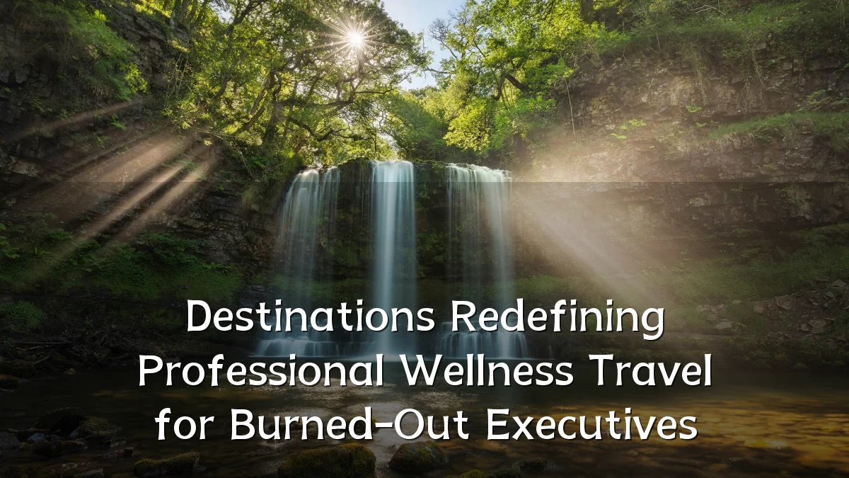Destinations Redefining Professional Wellness Travel for Burned-Out Executives