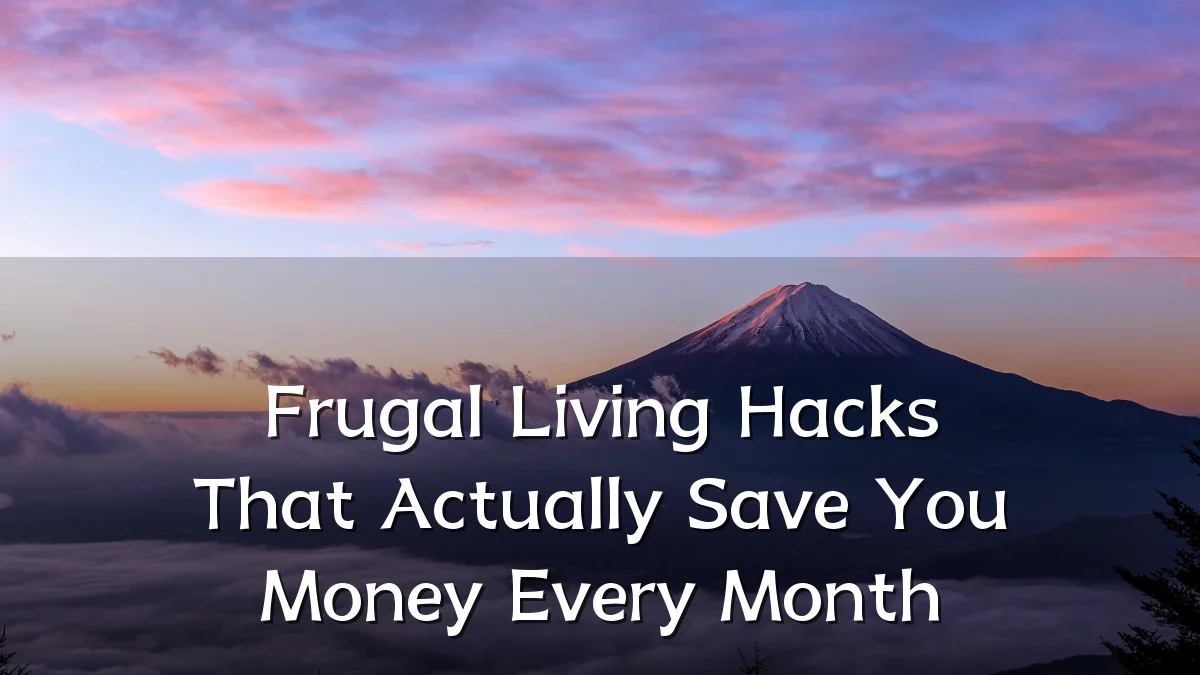 Frugal Living Hacks That Actually Save You Money Every Month