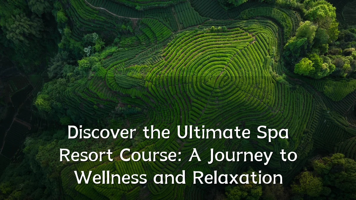 Discover the Ultimate Spa Resort Course: A Journey to Wellness and Relaxation