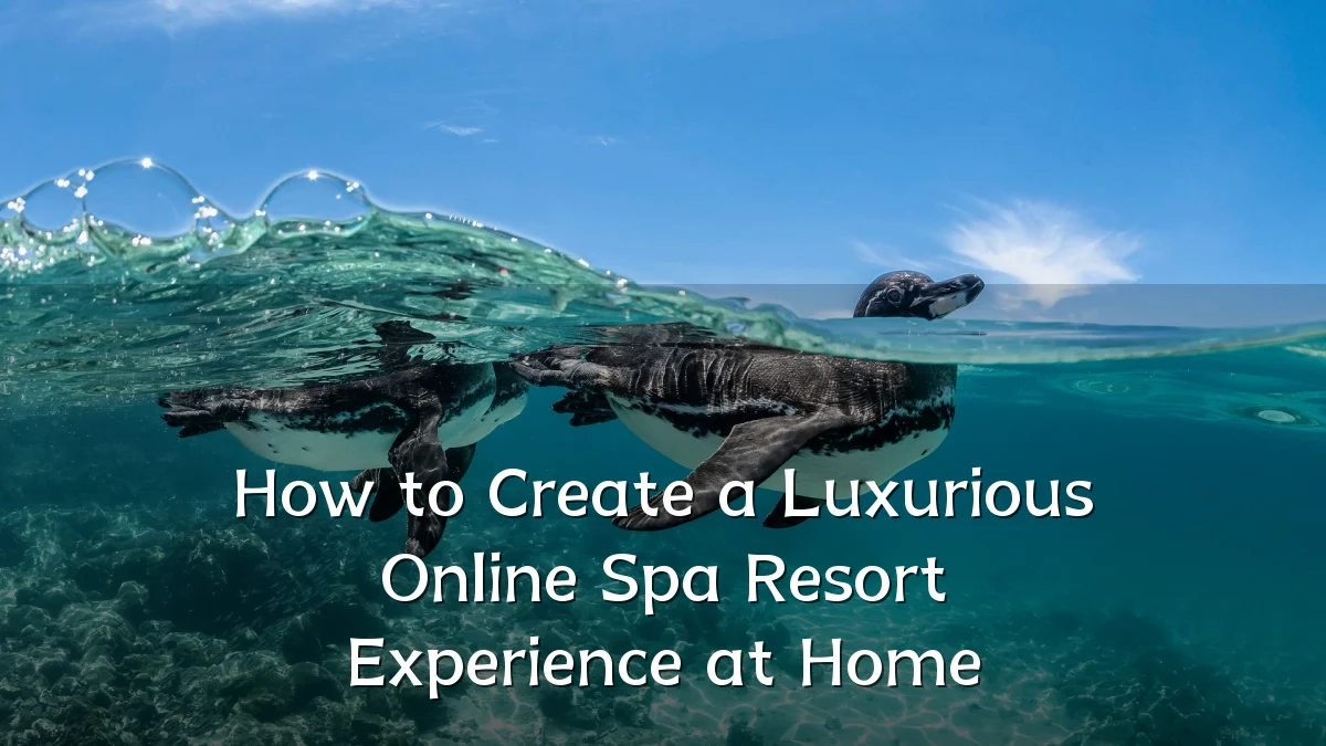 How to Create a Luxurious Online Spa Resort Experience at Home