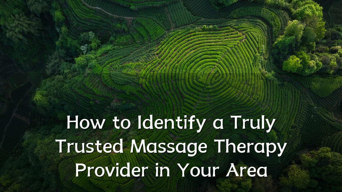 How to Identify a Truly Trusted Massage Therapy Provider in Your Area