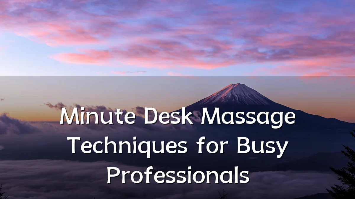 Minute Desk Massage Techniques for Busy Professionals