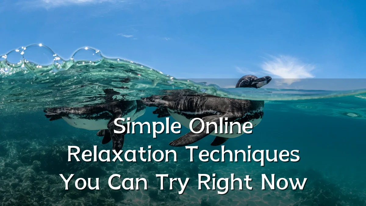 Simple Online Relaxation Techniques You Can Try Right Now