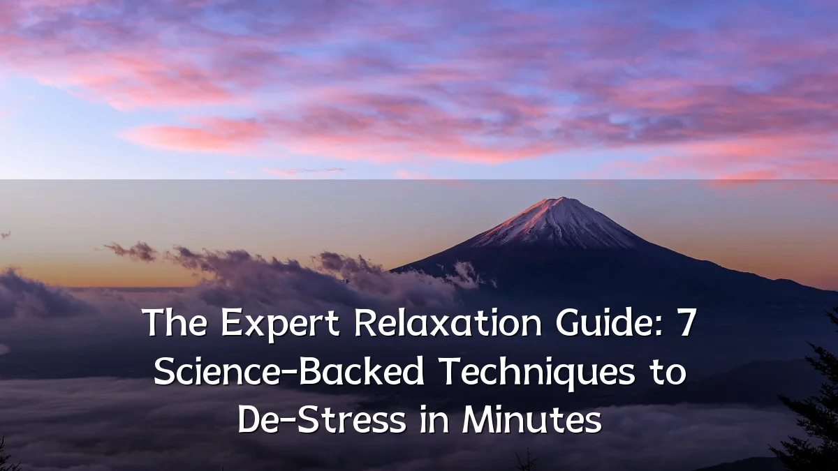 The Expert Relaxation Guide: 7 Science-Backed Techniques to De-Stress in Minutes