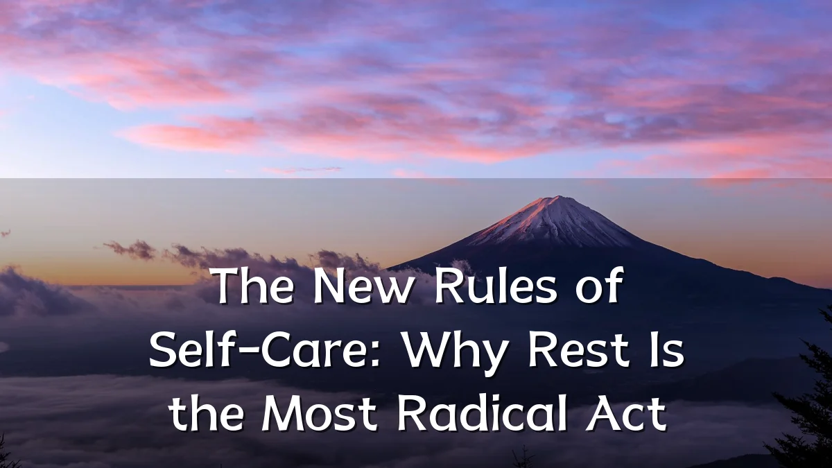 The New Rules of Self-Care: Why Rest Is the Most Radical Act