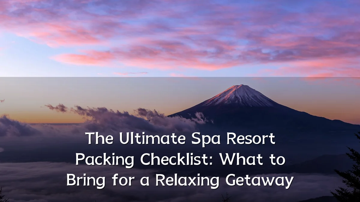 The Ultimate Spa Resort Packing Checklist: What to Bring for a Relaxing Getaway