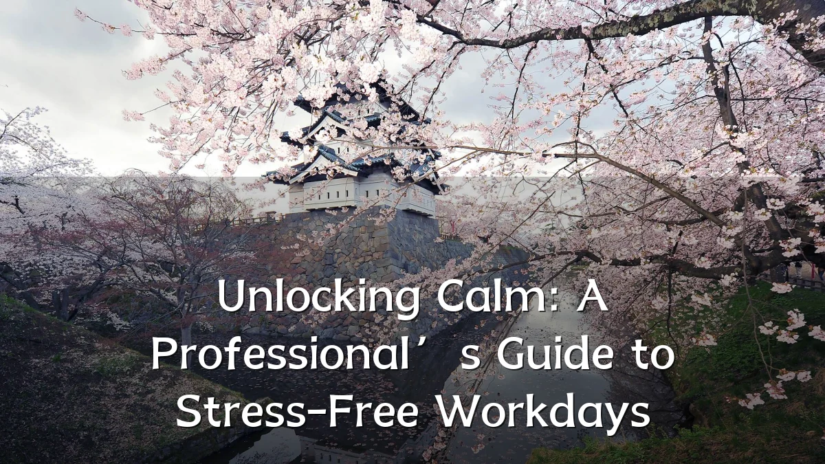 Unlocking Calm: A Professional’s Guide to Stress-Free Workdays